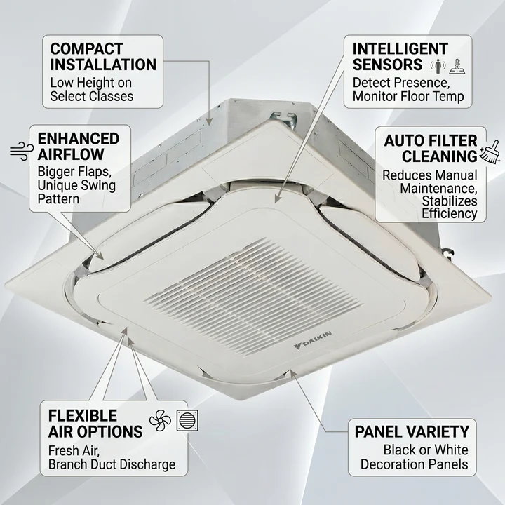 Round Flow Cassette HVAC engineering and installation